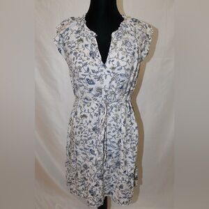 Loft Shift Dress Women’s XS Petite Floral with Belt